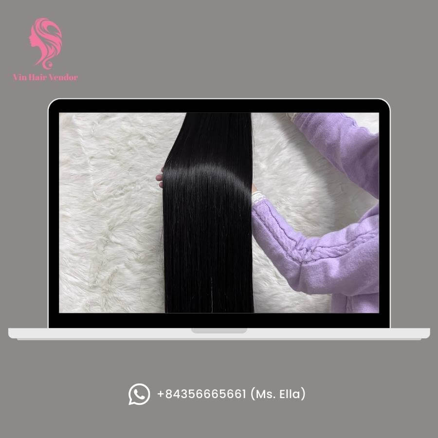 Ask the seller to show a real video of the bone straight hair and check if the hair extension is smooth, shiny, and silky