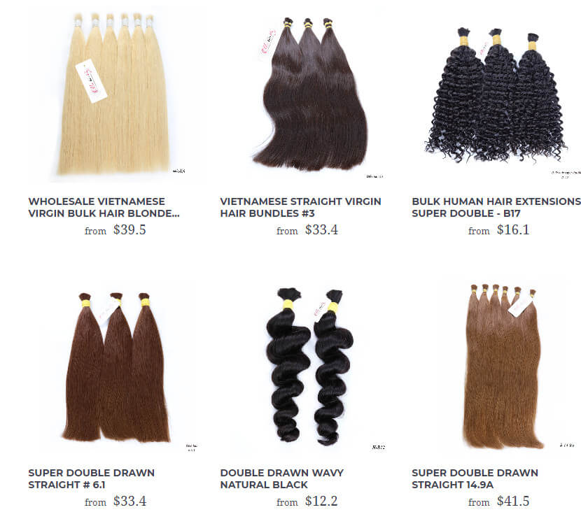 Price of bulk hair at Mic Hair