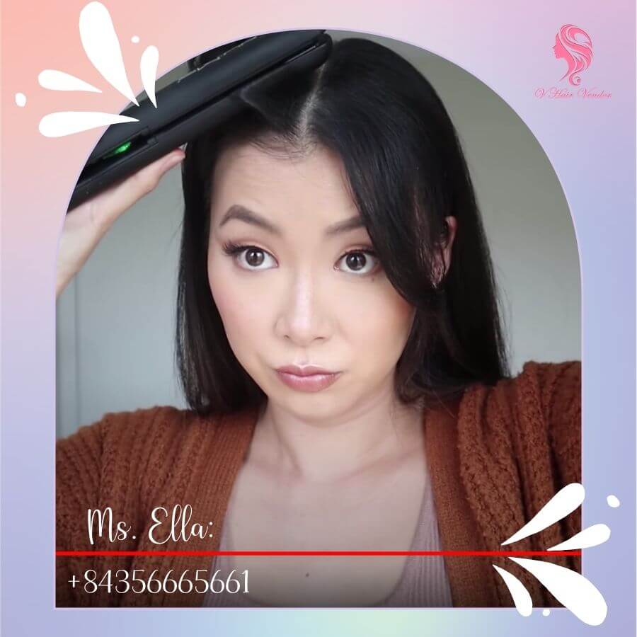 Apply flat iron