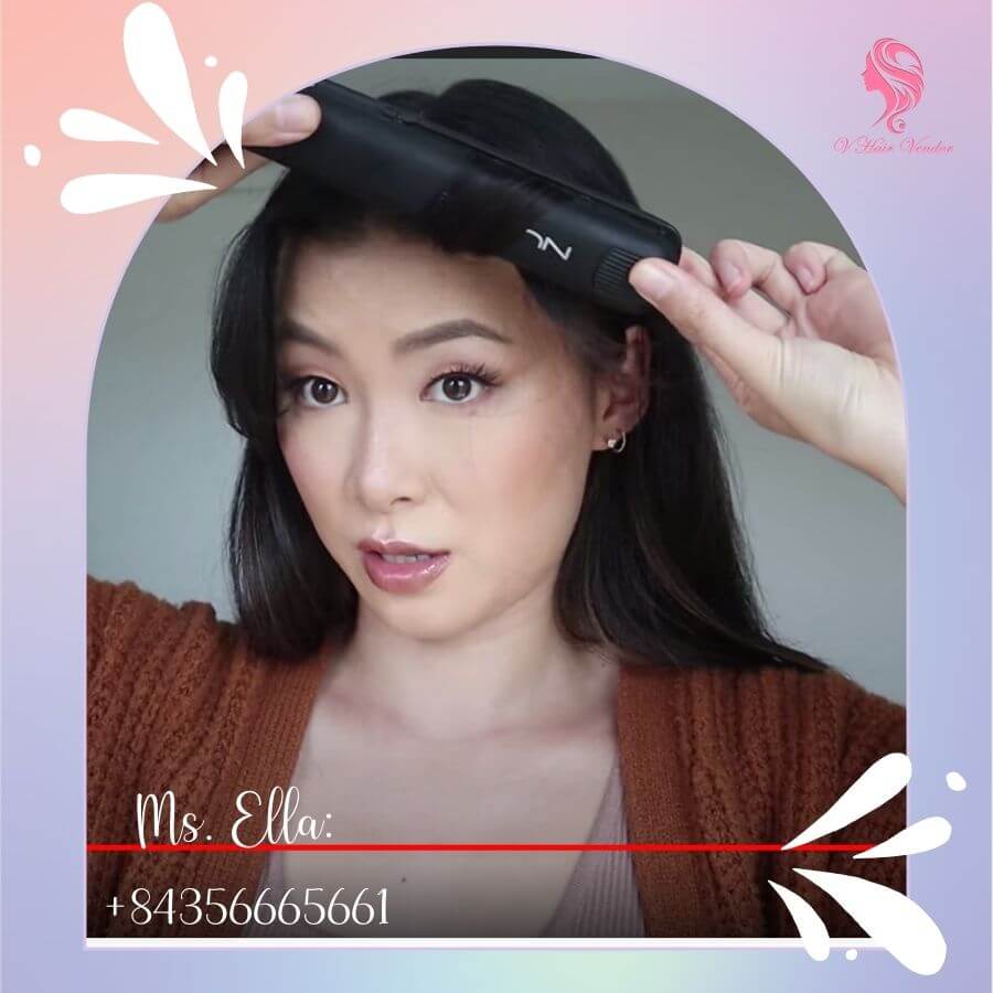 Apply flat iron - Step 5