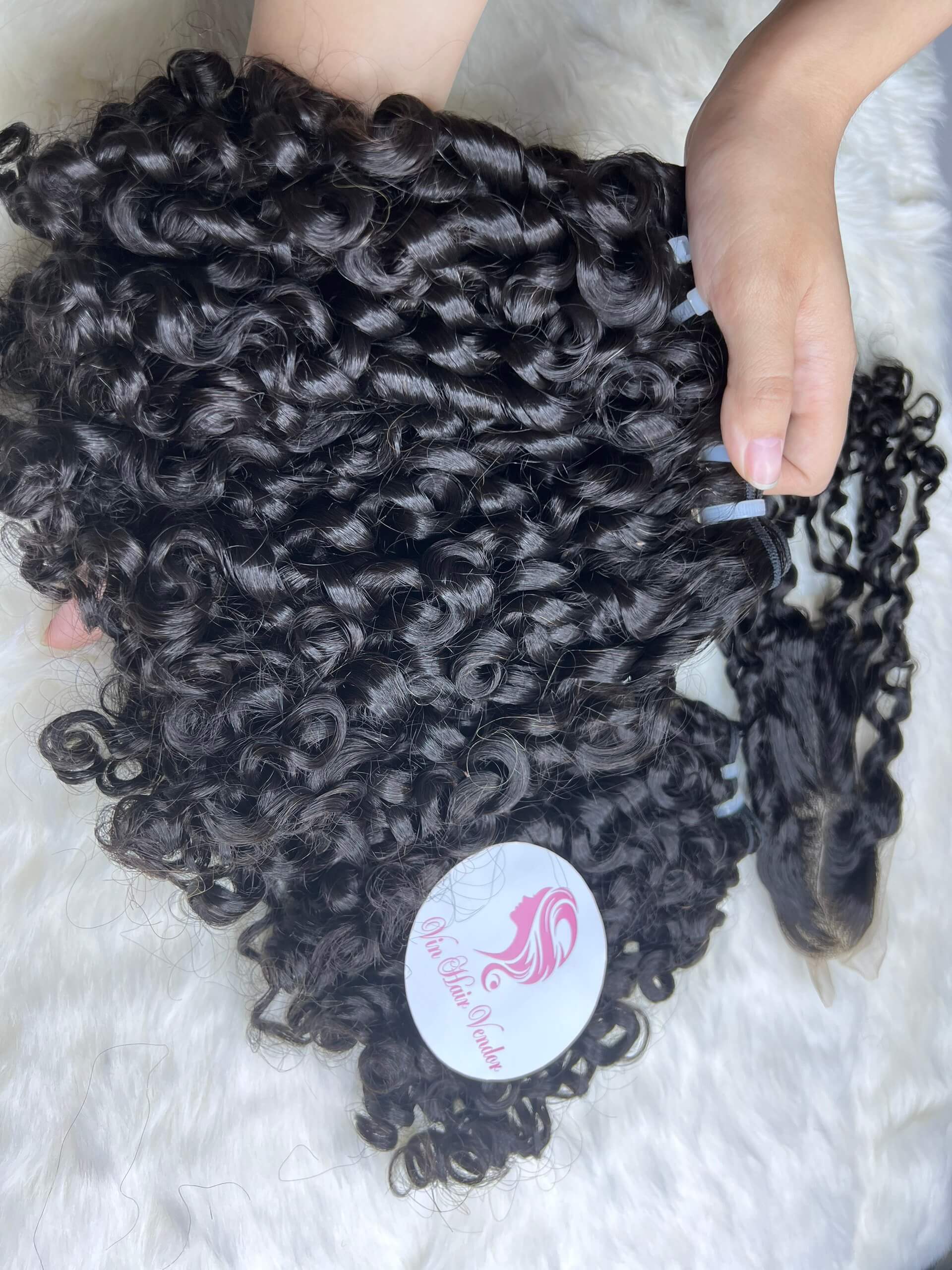Natural-Color-Small-Curly-Weft-Hair-9