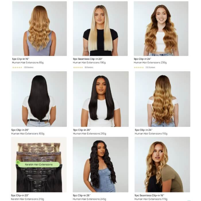 A variety of hair extension products are available from Zala Hair Extensions