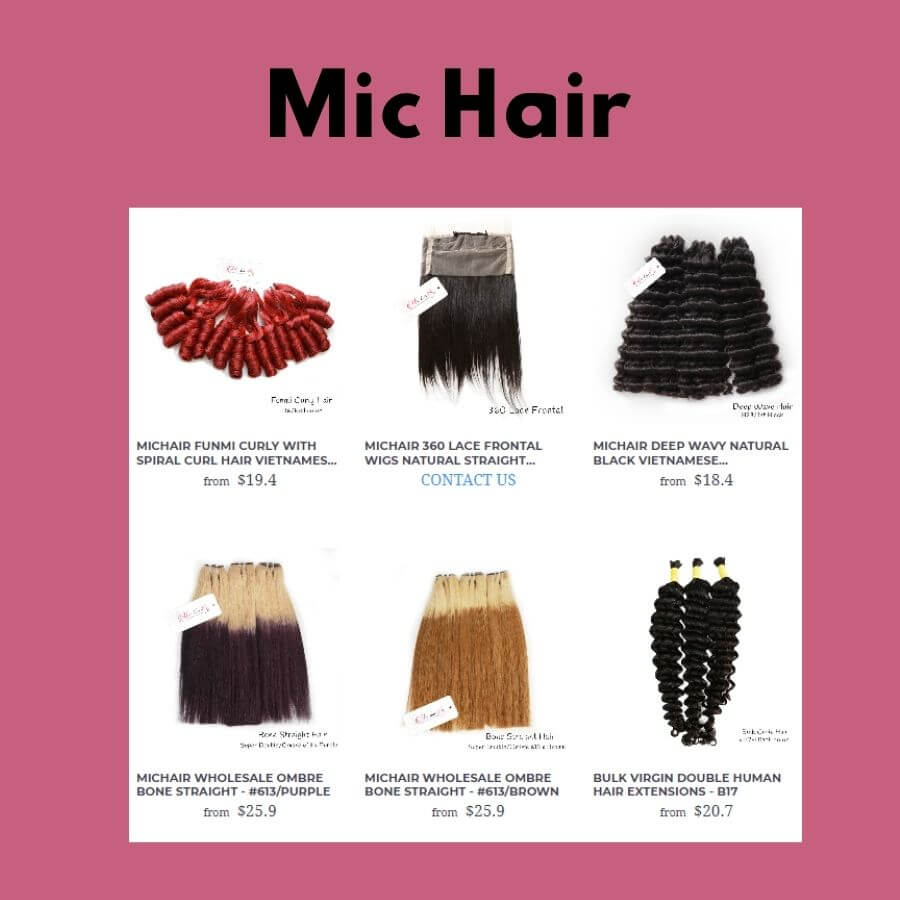 Hair products from Mic Hair