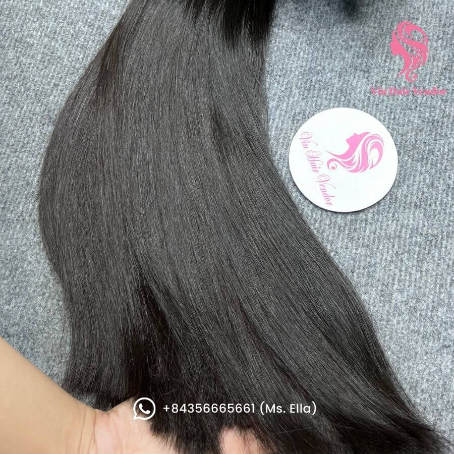 Vietnamese virgin hair is black, strong and smooth