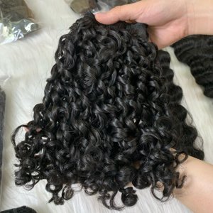 pixie curly hair weft 1