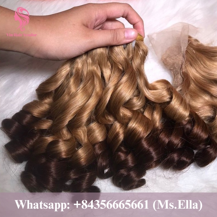 Quality funmi curly hair weft 2