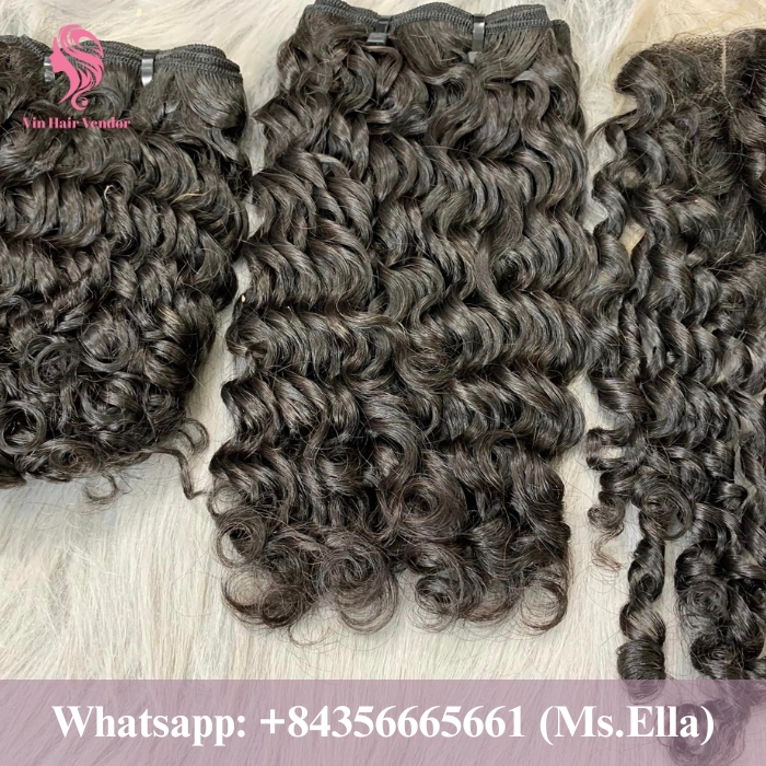 pixie curly hair weft 3