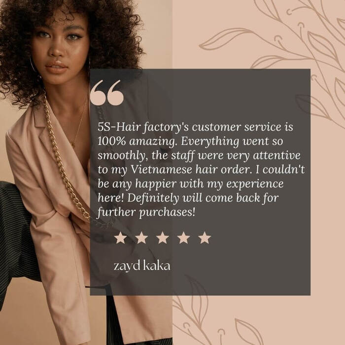 Many consumers are satisfied with the quality products and service of 5S Hair Vietnam