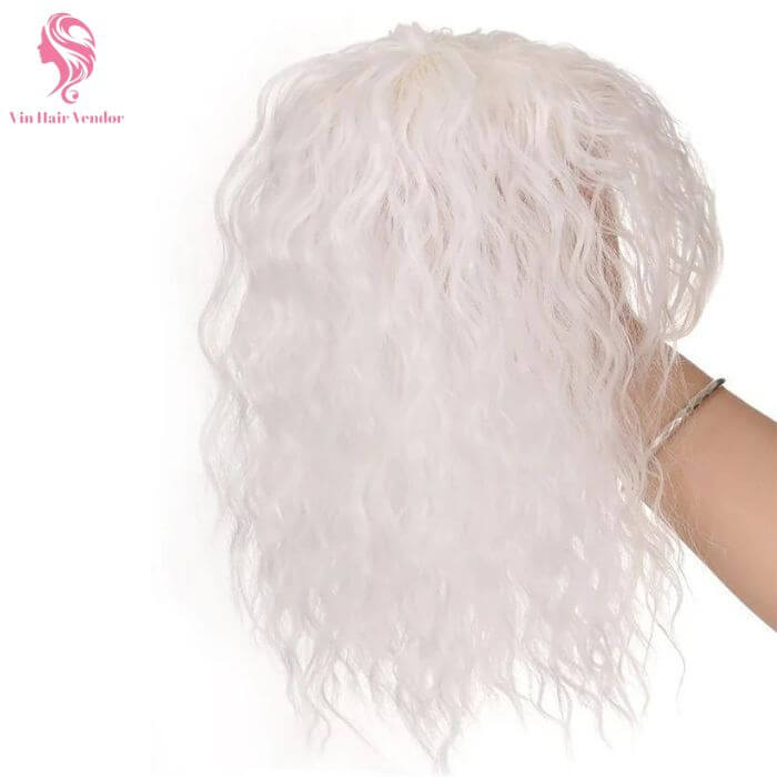 white hair topper