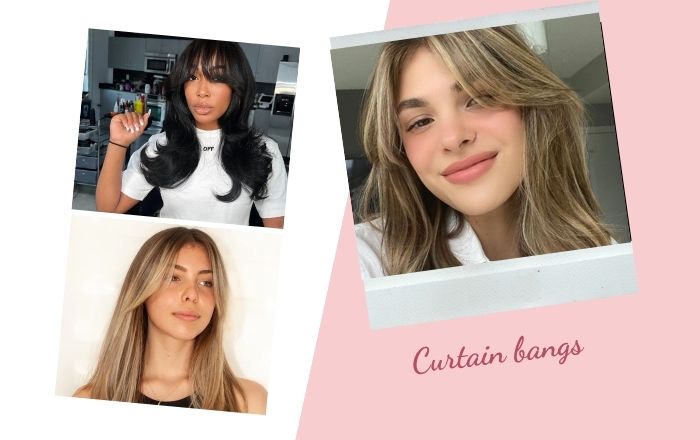 Curtain bangs - The best bangs for your face