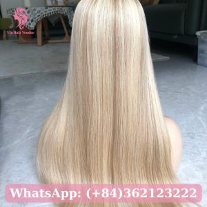 Premium Blonde Balayage Silk Base Human Hair Topper 1