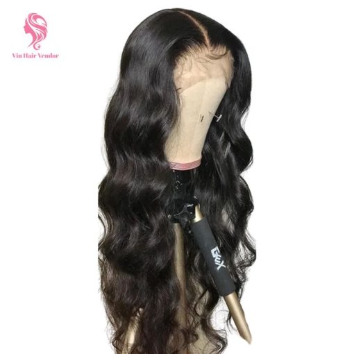 360 Lace Front Human Hair Wigs Straight Natural Color