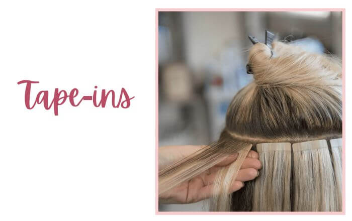 Tape-in hair extensions