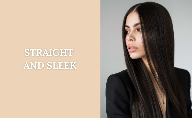 Straight and sleek