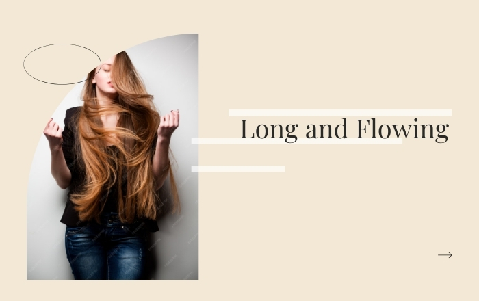 Long and flowing