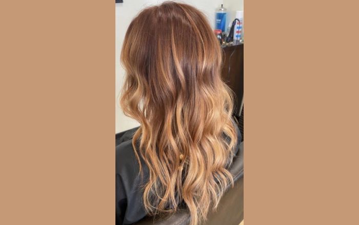Balayage Ginger Brown