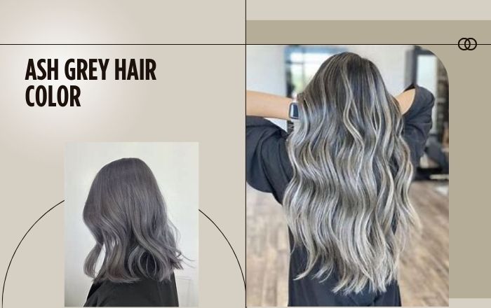 Ash grey hair color