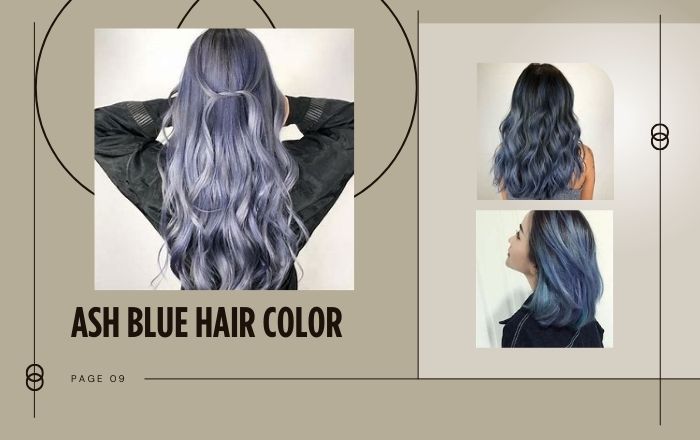 Ash blue hair color