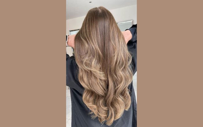 Honey bronde hair color