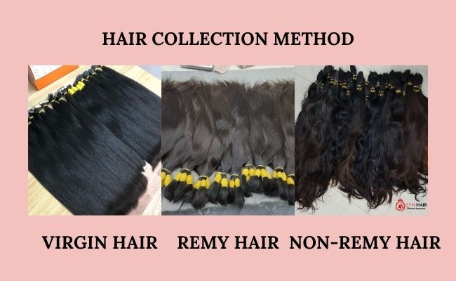 Hair collection method is gathered determines its quality and subsequently price.