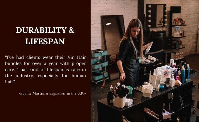 The durability of Vin Hair distinguishes it from other products in the market.