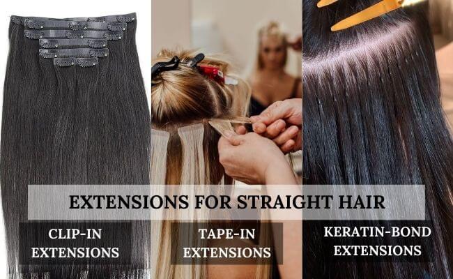 Straight hair needs extensions that add volume and length while maintaining a sleek, natural look.