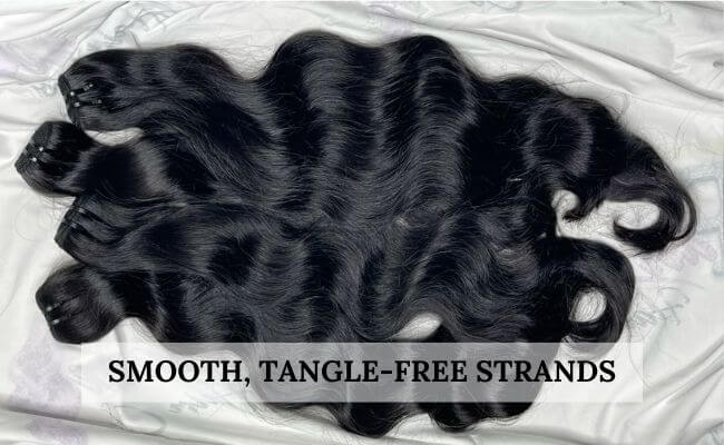 The smoothness and the tangling-free nature of the hair extensions are some of the key indicators of high-quality hair extensions.