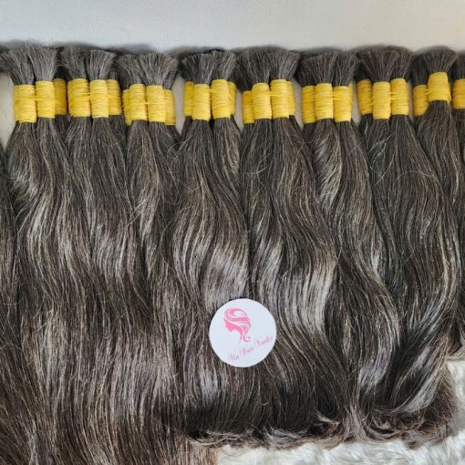 Raw Grey Human Hair 1