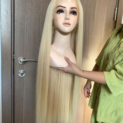 HD Lace Wig 13x6 32” Straight Blonde 4