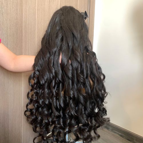 Funmi Curly Wig Black Quality Human Hair 1