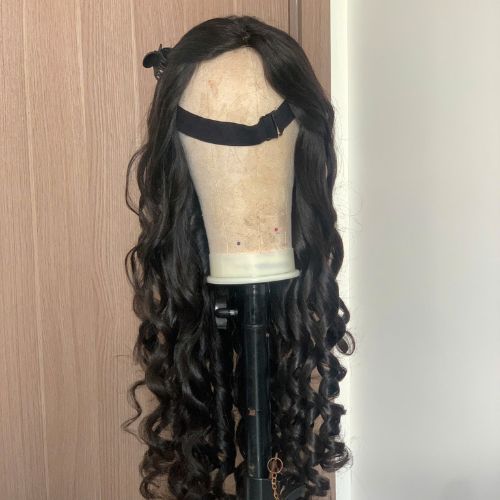 Funmi Curly Wig Black Quality Human Hair 3
