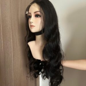 Natural Wavy Wig Black Color Quality Human Hair 2