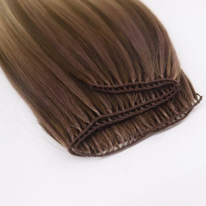 Feather weft hair extensions 1